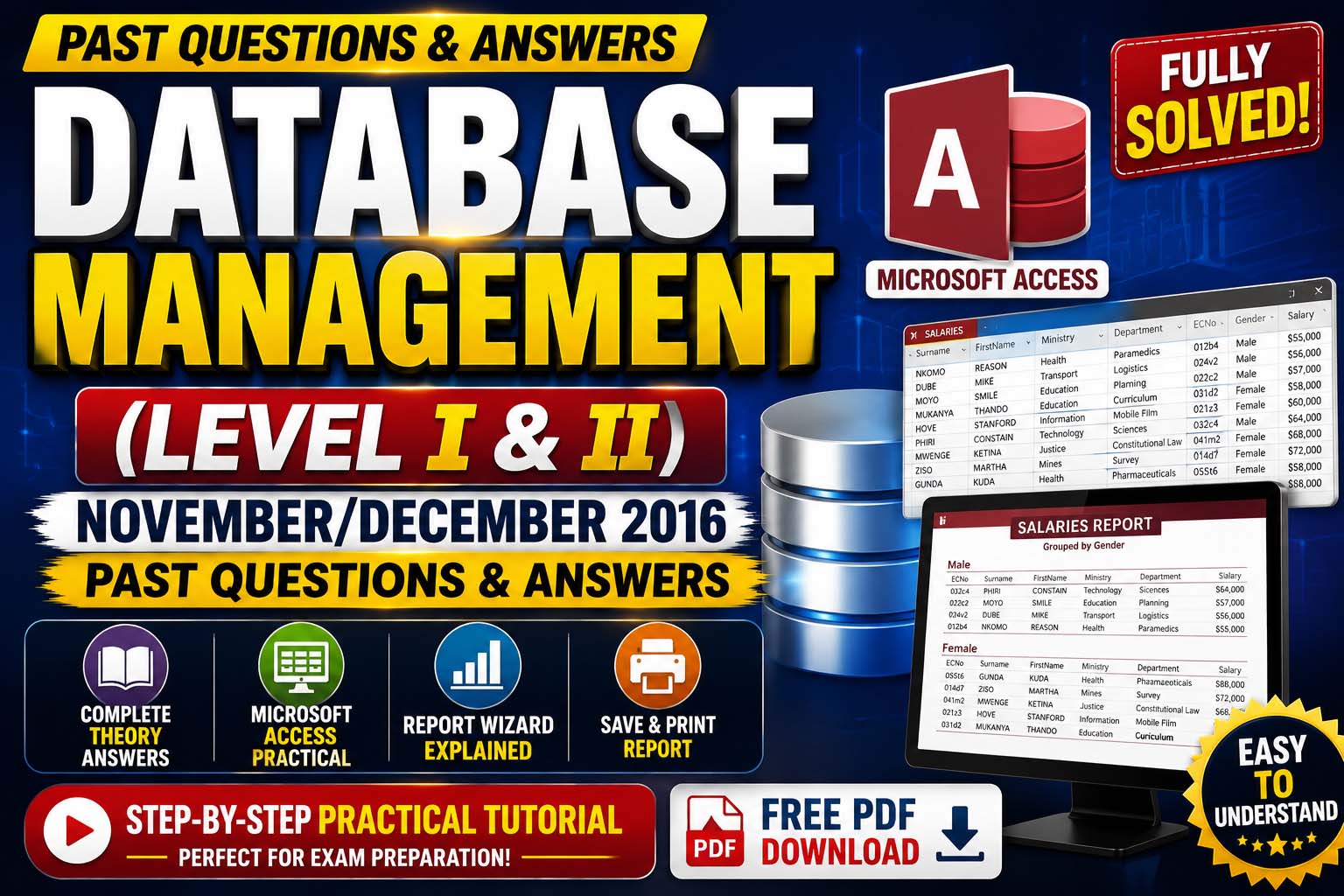Database Management Past Questions