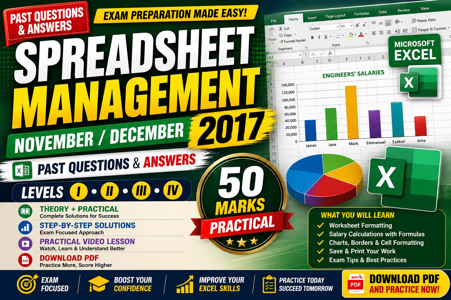 Spreadsheet Management Past Questions