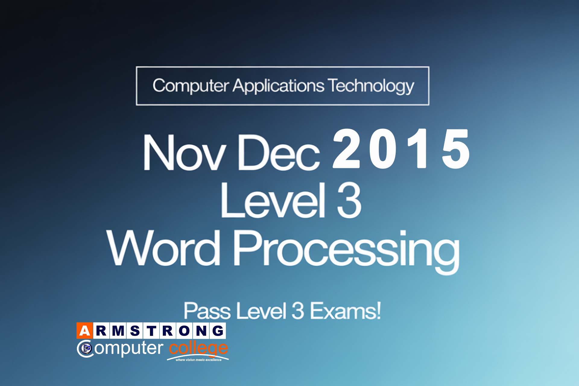 Nov Dec 2015 Level 2 Word Processing