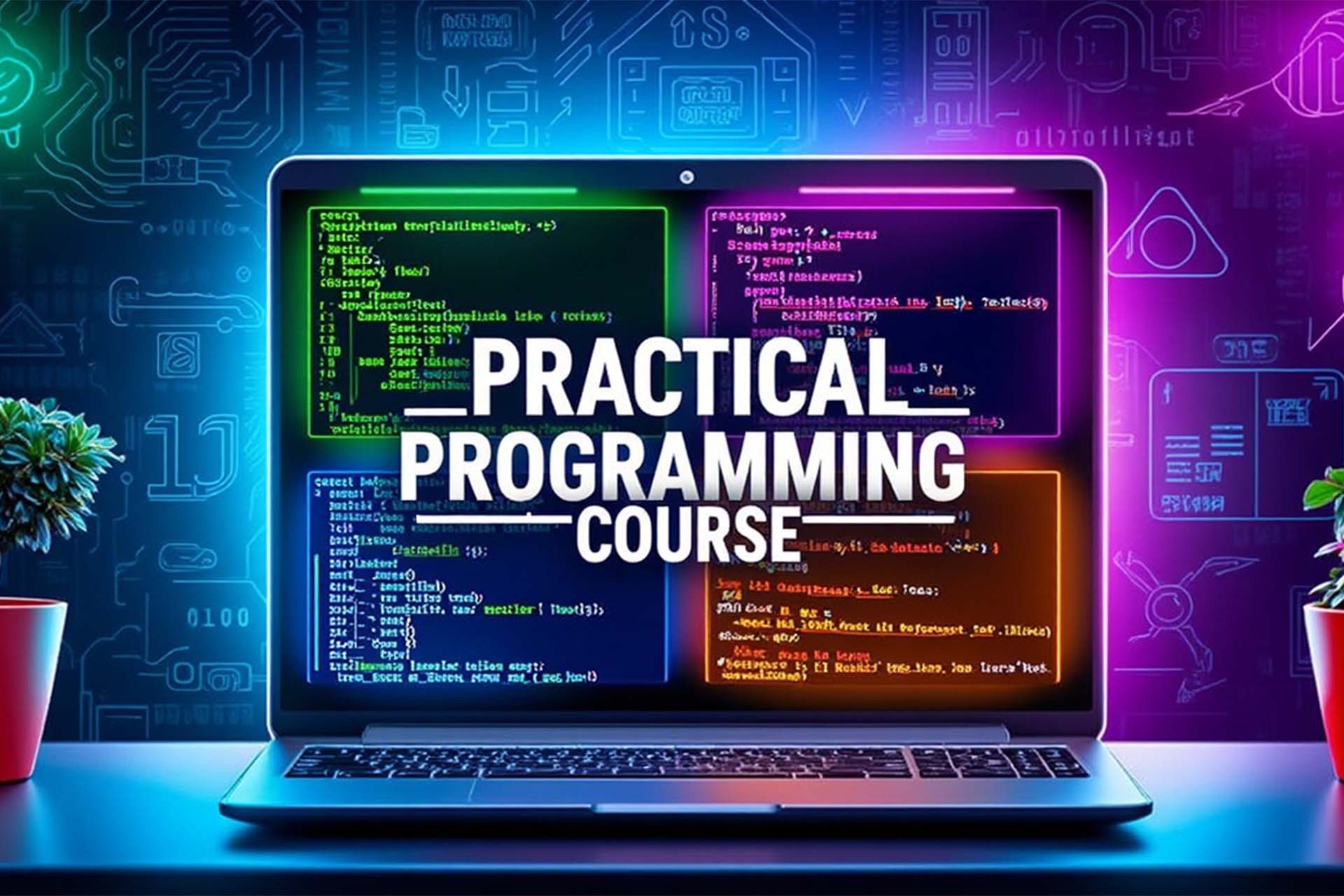 Online Programming Course, Unlock Your Future with QBasic, C++, Python & JavaScript